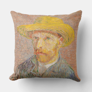 Almofada Autorretrato impressionista de Vincent Van Gogh
