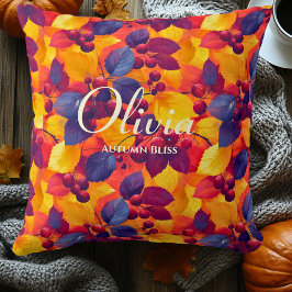 Almofada Autumn Bliss Fall Folhas | Decoração de Casa Cozy