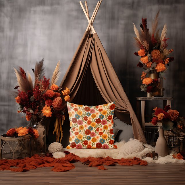 Almofada Autumn Cottagecore Floral (Criador carregado)