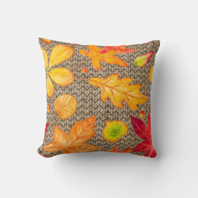 Almofada Autumn Deixa Burlap (Frente)