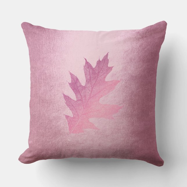 Almofada Autumn Fall Felice Sair Rosa Delicado (Frente)