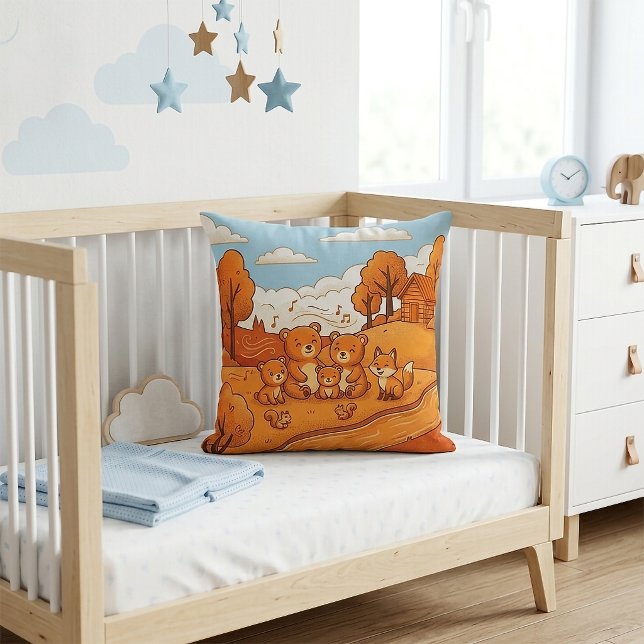 Almofada Autumn Forest Animals (Criador carregado)