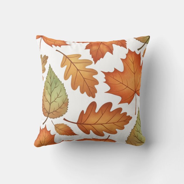Almofada Autumn Leaf Seamless Pattern (Verso)