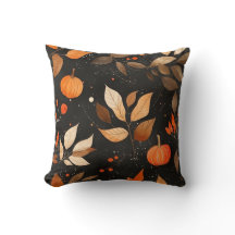 Autumn Leaves e Pumpkins Decorative Travesseiro