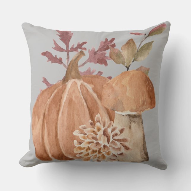Almofada Autumn Pumpkin Mushroom (Frente)