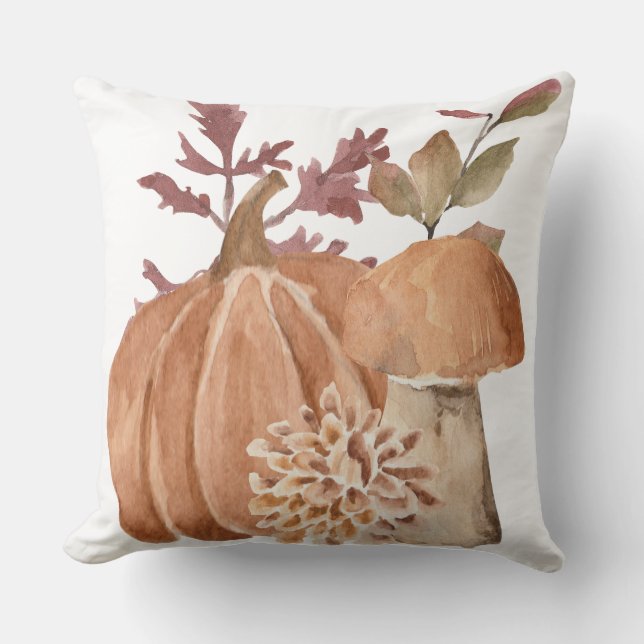 Almofada Autumn Pumpkin Mushroom (Frente)