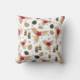 Almofada Autumn Tones Travesseiro decorativo com Pine Cones