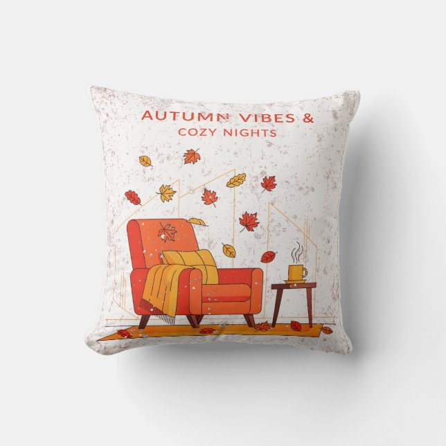 Almofada Autumn Vibes Cozy Fall (Frente)
