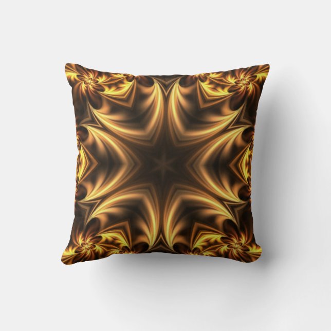 Almofada Avant-Garde ~ Dourado Russet Black 053 ~ (Verso)