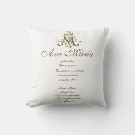 Almofada Ave Maria Oradora Religiosa Ave Maria Latina