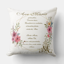 Almofada Ave Maria Oradora Religiosa Ave Maria Latina