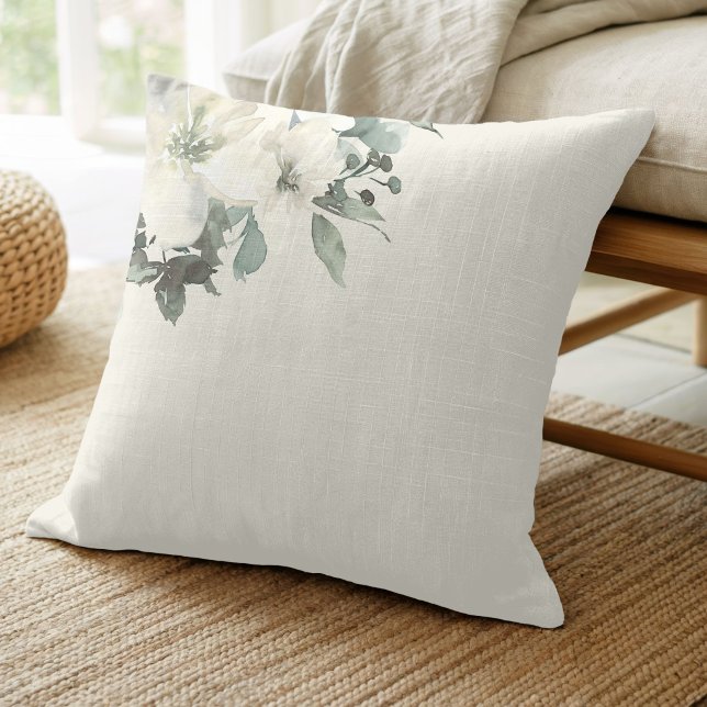 Almofada Aveia Modern Farmhouse Floral Delicado  (Criador carregado)