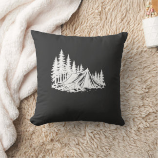 Almofada Aventura de Camping na Montanha Natureza