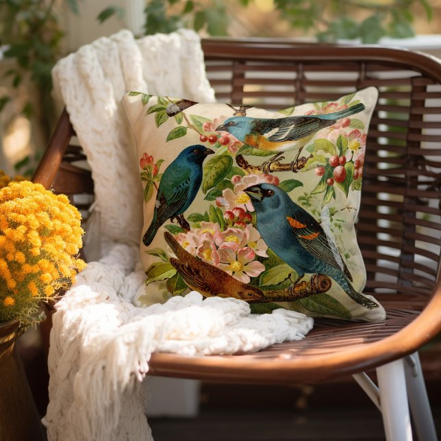 Almofada Aves da América do Norte | Gustav Mü tzel (Criador carregado)