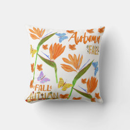 Almofada Aves do paraíso no outono