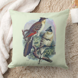 Almofada Aves Vintage Reversible Natureza Selvagem