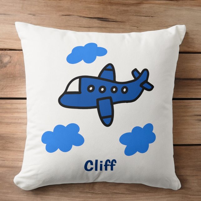 Almofada Avião entre Nuvens Personalizado / Aviação Infanti (Criador carregado)