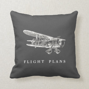 Almofada Avião Vintage, Planos de Voo