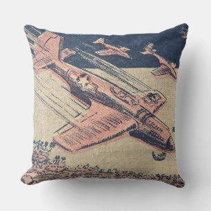 Almofada Aviões de combate - Aviões da Segunda Guerra Mun