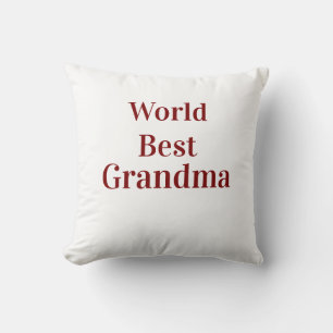 Almofada Avó avó avós melhor do mundo rosa n