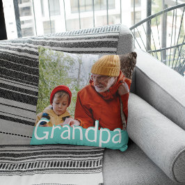 Almofada Avô Moderno Foto e Cushion de presentes bonitos