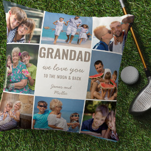 Almofada Avô te ama na Lua e na Foto do Taupe
