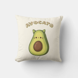 Almofada Avocado e Cat Lovers. TRAVESSEIRO DECORATIVO AVOCA