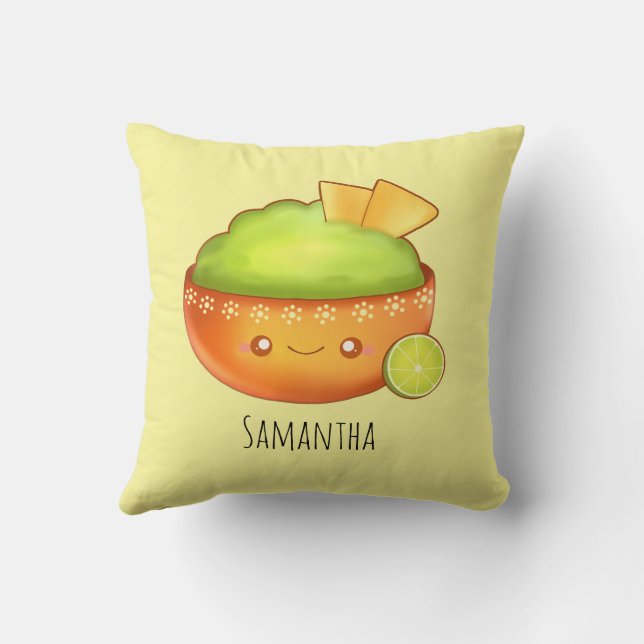 Almofada Avocado Guacamole E Chips Tortilla (Verso)