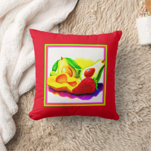 Almofada Avocado tropical, morango e manga. Comprar Agora