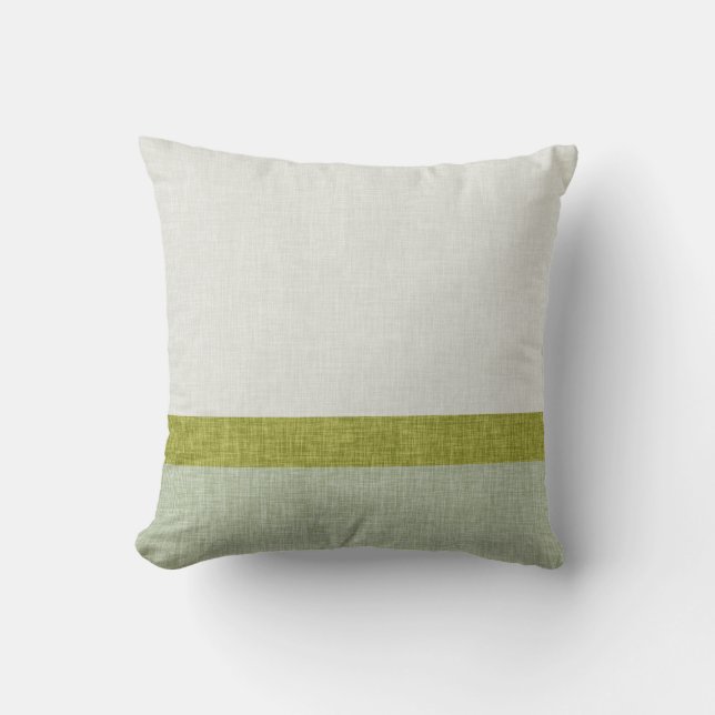Almofada Azeite de Sage e Verde Claro Texturizado Moderno (Frente)