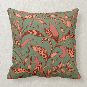 Almofada Azeite e Tigre Laranja Lily Sai da Floral Vintage