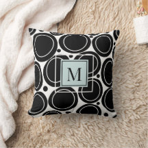 Azul-Abstrato preto-branco-moderno