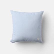 Azul Bebê Macio Sólido Cor Pastel Com Coração