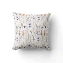 Azul Branco Cinza Marrom Bege Flores Silvestres Bo