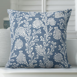 Almofada Azul Coastal Hamptons Travesseiro decorativo