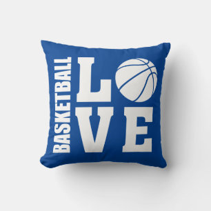 Almofada Azul com amor de basquete