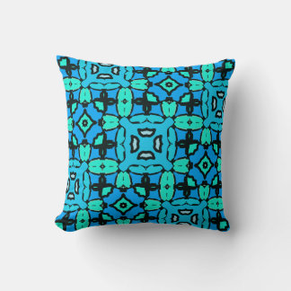 Almofada Azul com Travesseiro decorativo Pop Verde