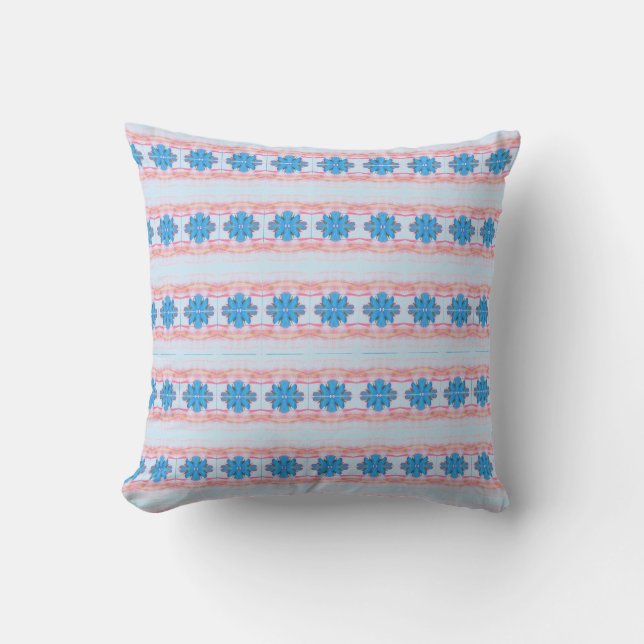 Almofada Azul-Cria Floral (Frente)