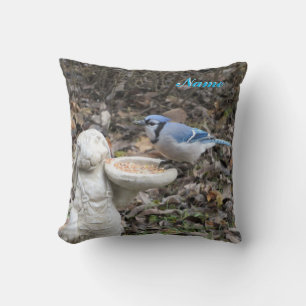 Almofada Azul Jay Fome Seu Nome