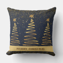 Almofada Azul-marinho brilhante Elegante metálico