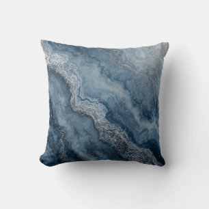 Almofada Azul Marinho Cinza Azul Claro Branco Contemporâneo