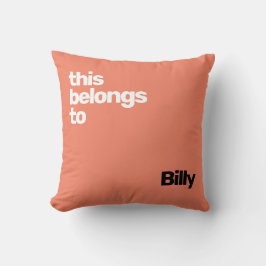 Almofada azul moderno e simples