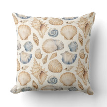 AZUL PASTEL E BEGE CONCHAS TROPICAIS
