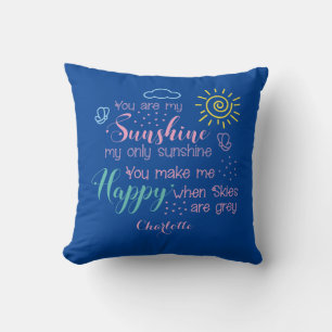 Almofada Azul Personalizado Você É Meu Travesseiro decorati