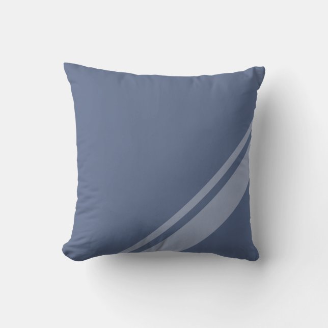 Almofada Azul-pombo com Na moda (Frente)