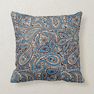 Almofada Azul & travesseiro decorativo de Tan Paisley