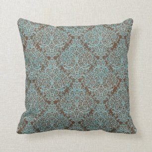 Almofada Azul & travesseiro decorativo decorativo do