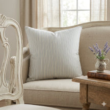 Azul Vintage e Listras de Creme no Estilo Francês 