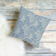 Azul Vintage Floral Estilo William Morris