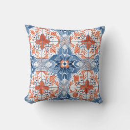 Almofada Azulejo Antigo Floral Personalizado